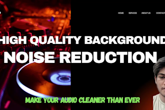remove background noise from your audio or video
