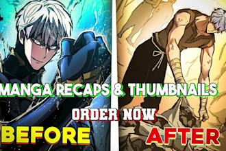 edit youtube manga, manhwa and anime recap videos for you