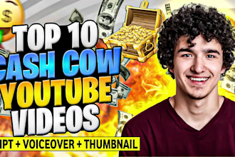 make top 10 cash cow faceless youtube videos