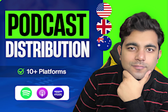 setup and distribute your podcast to apple, spotify and 10 platforms