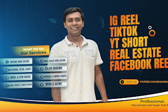 do professionally edit your instagram reels, tiktok shorts