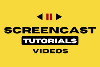 record, edit or create screencast video tutorials for apps and website