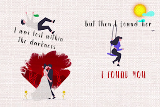 create animated hand drawn lyric video