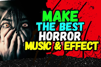 compose horror music,suspense track,scary sound effect
