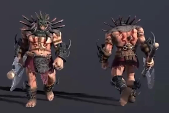 do 3d game character model, game animation, 3d rigging fbx unreal engine unity