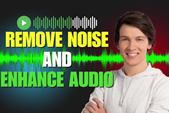 remove background noise, audio clean up and enhance your audio