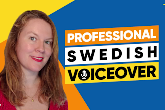 record a professional swedish female voice over