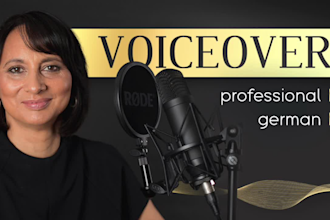 record a german female voice over in a lovely  voice
