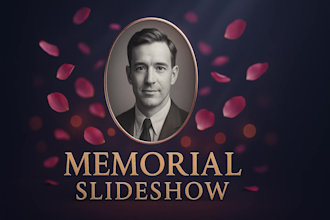 create a memorial tribute slideshow video from photos