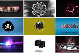 create best 4k logo animation or youtube intro videos