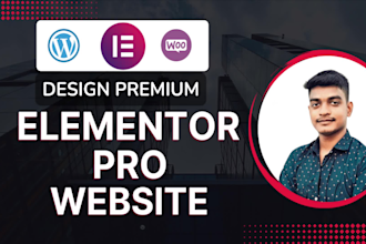 create premium wordpress elementor website with elementor pro