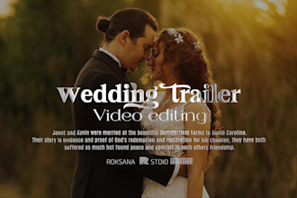 do cinematic, highlight wedding video editing, follow viral and trending style