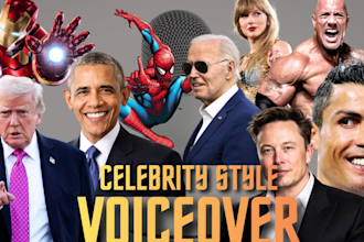 celebrity voice overs donald trump, joe biden, elon musk impressions