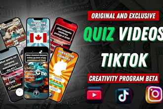 make quiz tiktok video, reels, youtube shorts