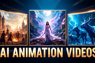 make ai animation story, ai history videos, ai video art, ai tiktok reels