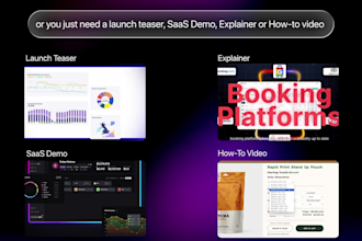 create a saas promo video, app promo or product launch video