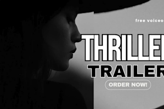create cinematic thriller horror book trailer video