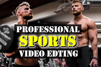 do dynamic fitness, gym, and workout  video editing
