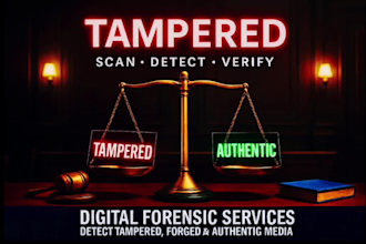 examine media files for authenticity check detect tampering, manipulation