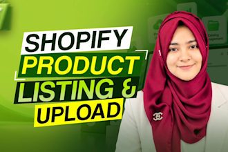 do shopify product listing and shopify product upload