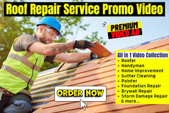 do roof repair video or roofing service contractor video ad