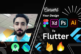be your flutter developer figma to flutter xd to flutter