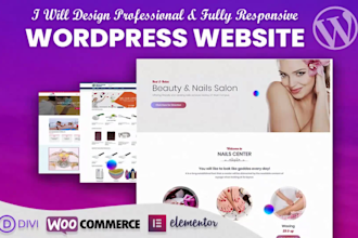 design responsive wordpress website by divi theme
