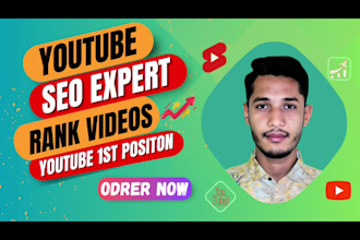 be youtube video SEO expert and rank videos in the first position