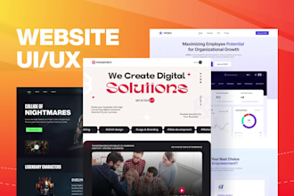 do figma design or website ui ux design for figma landing page and figma website