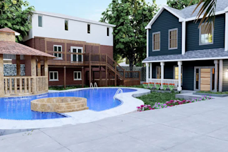 design your garden, backyard, terrace, realistic landscape
