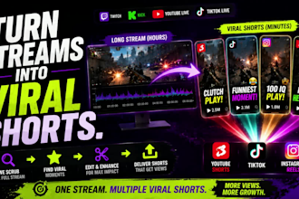 turn gaming stream vods into viral short content