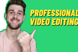 do professional and creative youtube video editing