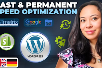 speed up your wordpress, shopify website, increase page speed optimization
