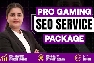 pro game off page SEO backlinks building with guest post for top google ranking