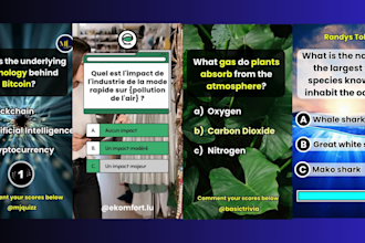 create quiz, trivia questions, quiz tiktok, trivia quiz videos, youtube videos