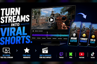 turn gaming stream vods into viral short content