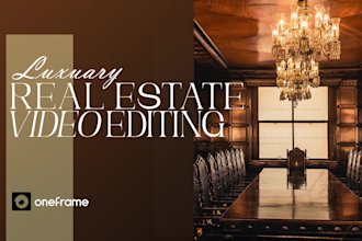 do professional video editing for real estate, home tours
