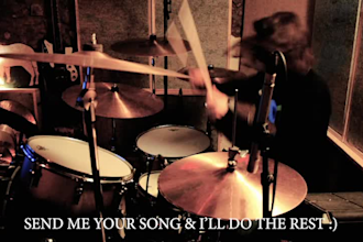 record a professional rock acoustic drum track for you
