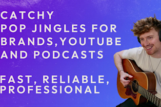 make a catchy pop jingle for your brand, youtube or podcast