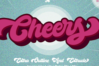 do handdrawn custom font script retro modern