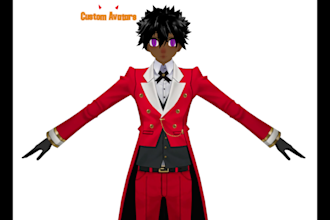 create custom vrchat avatar, nsfw, furry, vtube avatar, vr character, vrc, vrm