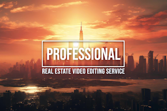 do real estate video and drone construction video editing