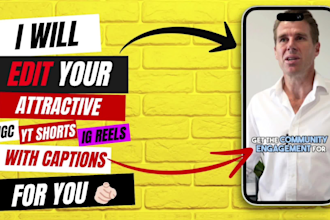 edit videos for ugc, tiktok, instagram with captions