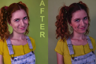 retouch photo, retouch skin and do photoshop editing