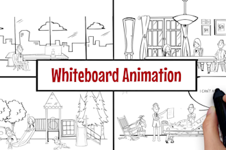 create a whiteboard animation explainer video or doodle video
