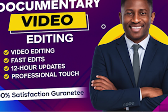 do professional documentary and history video editing, youtube, tiktok viral