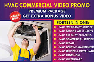 do hvac repair installation air duct cleaning service video promo