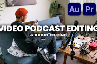 professionally do podcast video editing with intro snippet