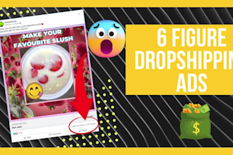create facebook and tiktok video ads for dropshipping products