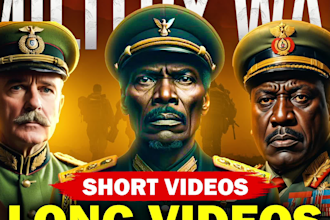 edit cinematic long form and short form military, war, and documentary videos